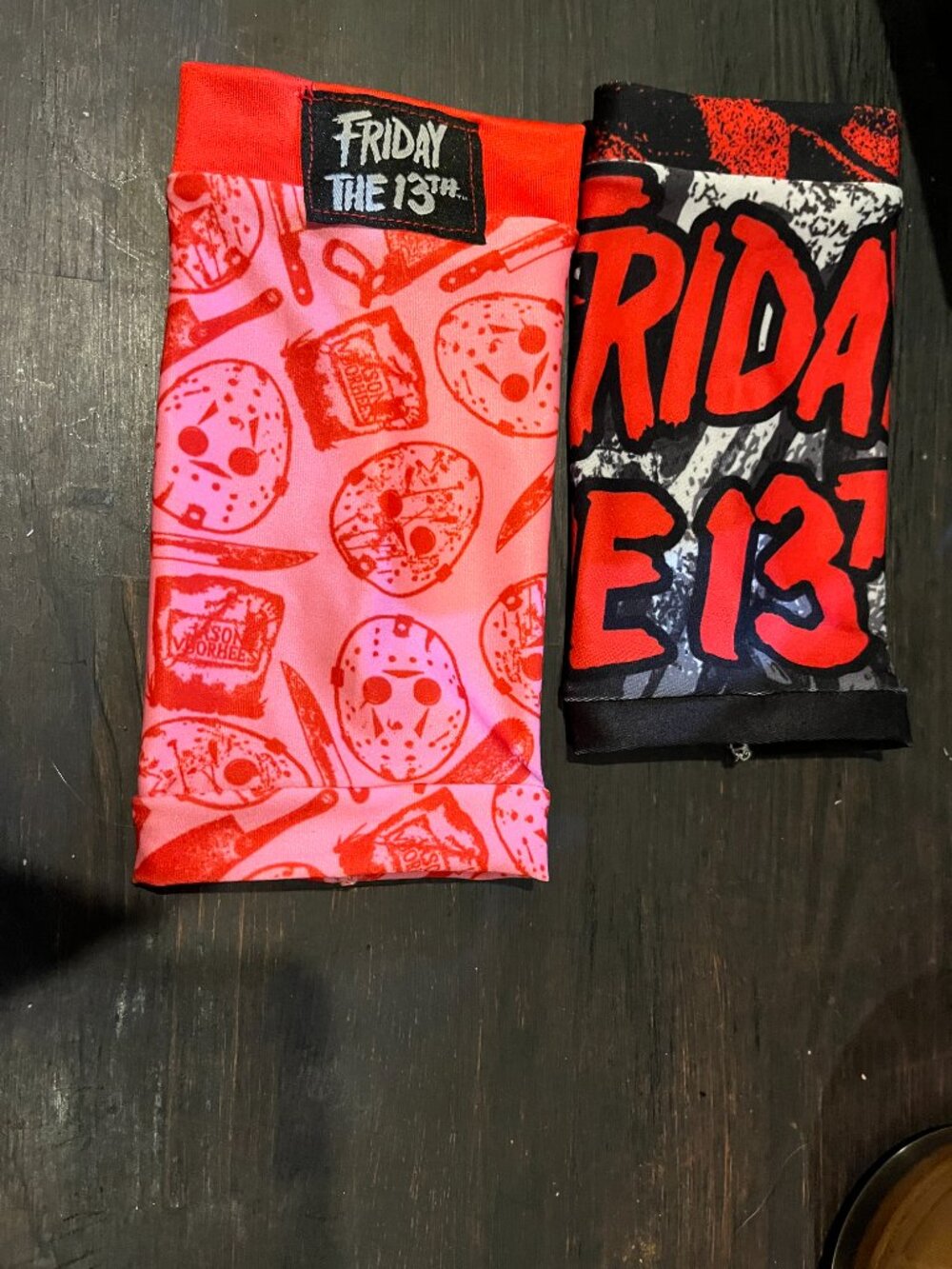 Handmade Friday the 13th Wrist Cuffs